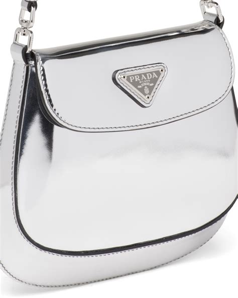 prada silver bag mini